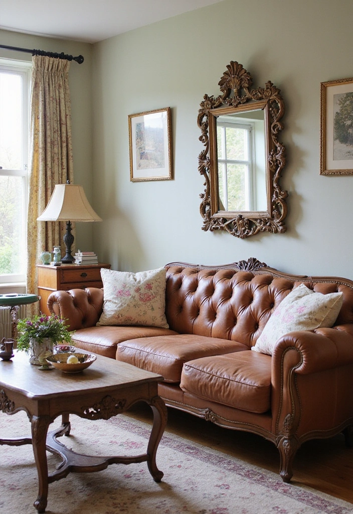 21 Luxury Living Room Ideas - 4. Vintage Elegance