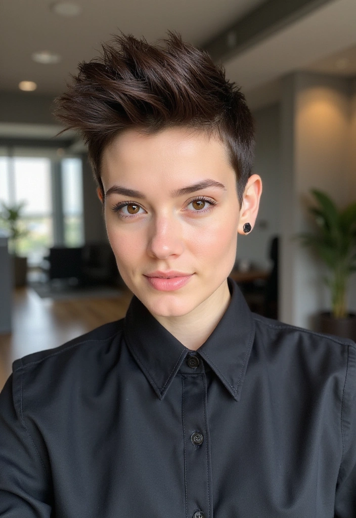 21 Spiky Hair Techniques for Young Professionals - 19. The Spiky Pixie Cut