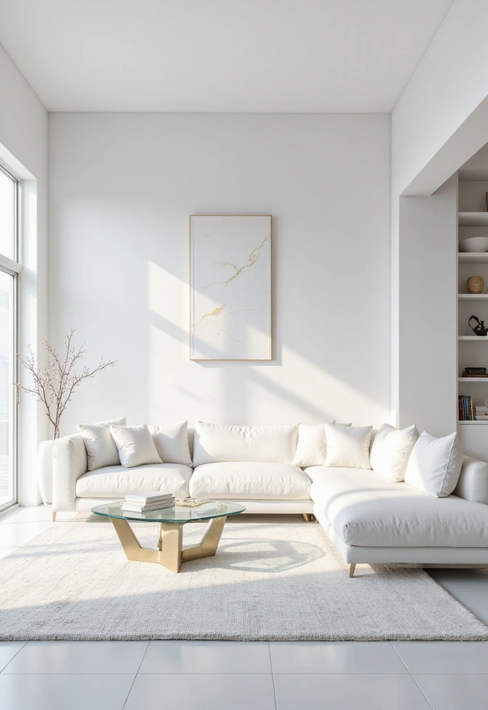 21 Stunning White Living Room Ideas That Will Leave You Breathless! - 2. Modern Minimalism