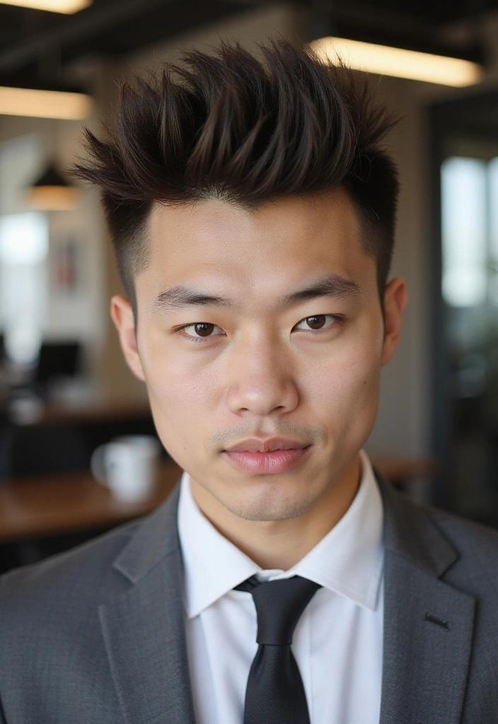 21 Spiky Hair Techniques for Young Professionals - 13. The Spiky Mohawk