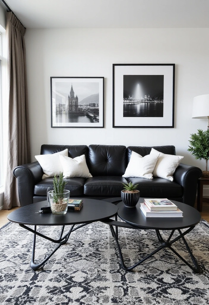 21 Stunning Two Colour Combinations for Your Living Room That'll Leave You Breathless! - 6. Black and White