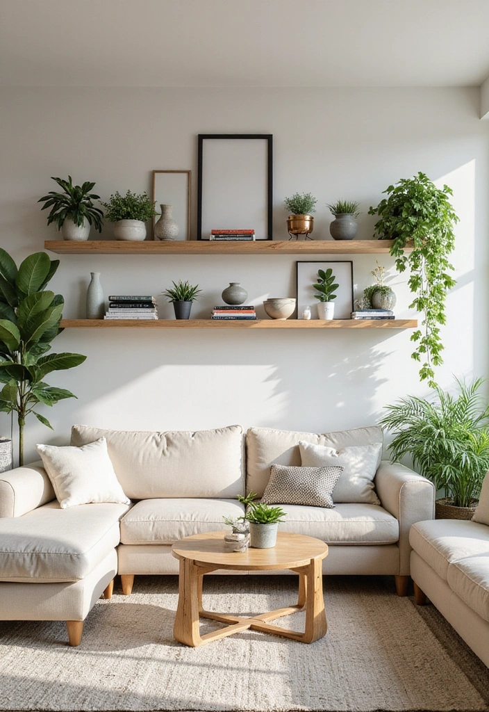 21 Moody Boho Living Room Ideas That'll Transform Your Space Into a Cozy Oasis! - 10. Open Shelving