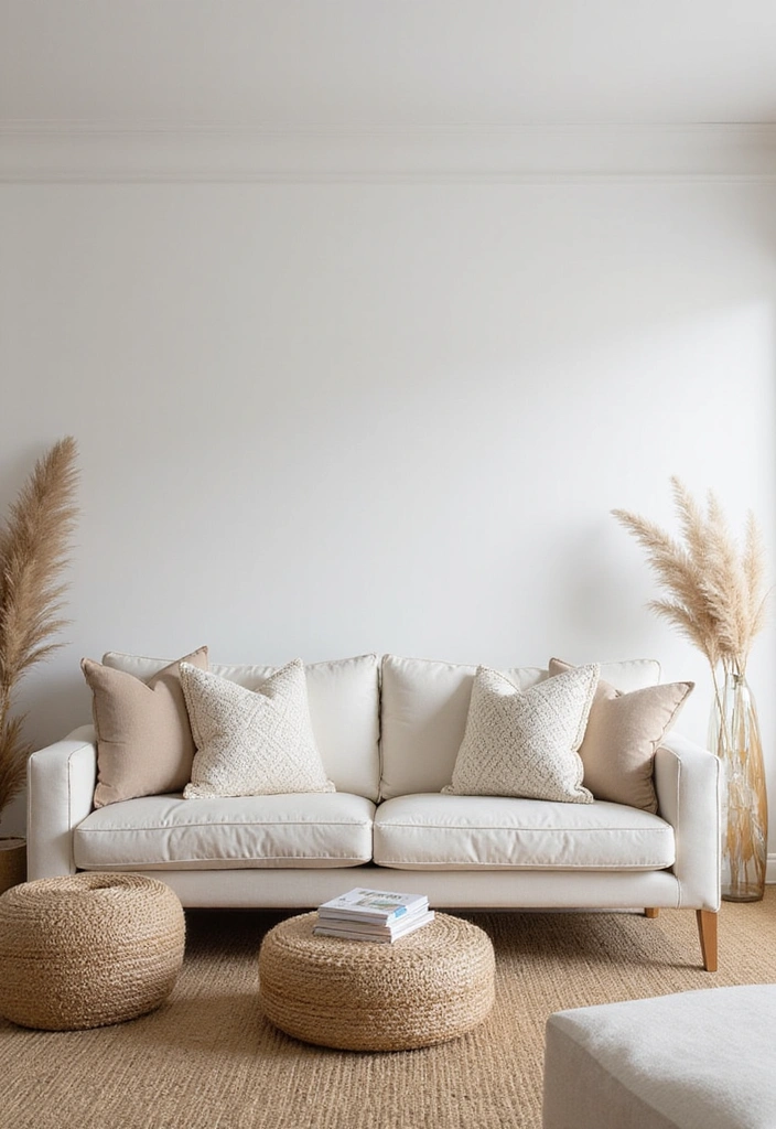 21 Moody Boho Living Room Ideas That'll Transform Your Space Into a Cozy Oasis! - 18. Minimalist Boho
