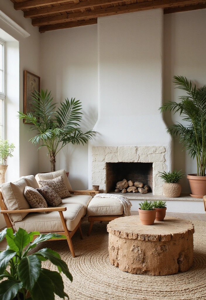 21 French Cottage Living Room Ideas That'll Make You Swoon! - 7. Natural Elements