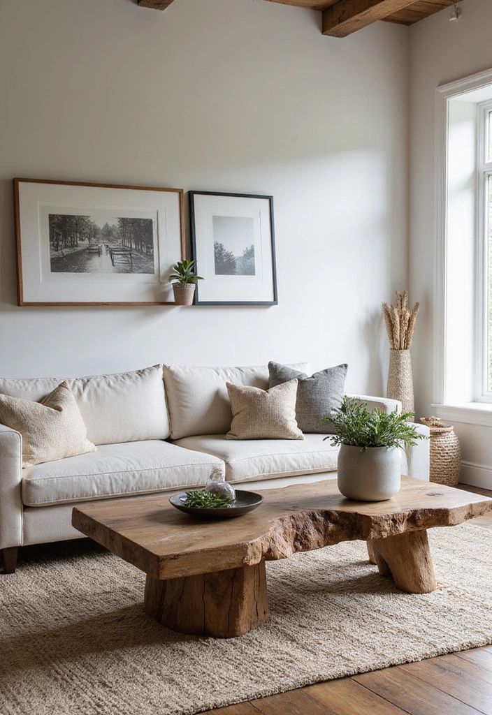 21 Farmhouse Style Living Room Ideas That Will Transform Your Space! - 11. Blending Modern and Rustic