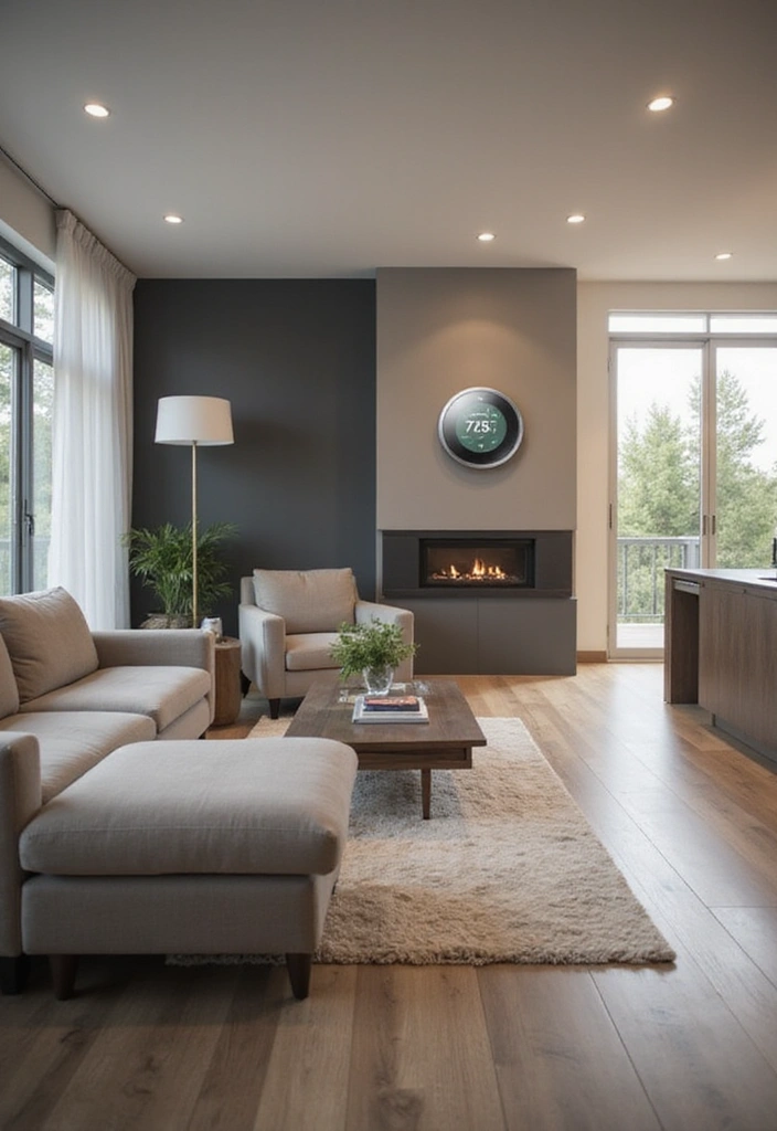 21 Green Living Room Ideas That'll Transform Your Space into a Sustainable Oasis! - 10. Smart Home Technology