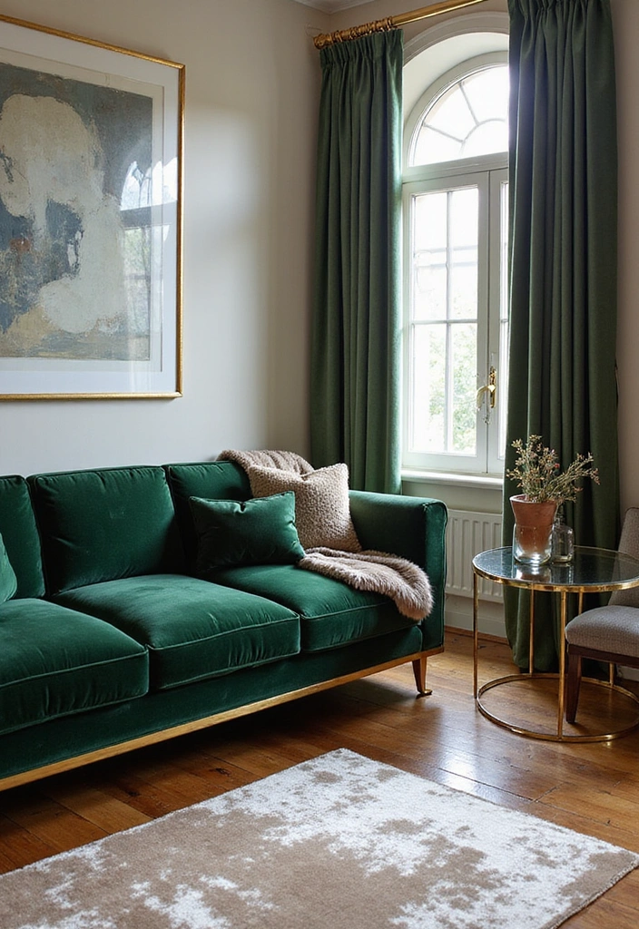21 Luxury Living Room Ideas - 1. Opulent Velvet Textures