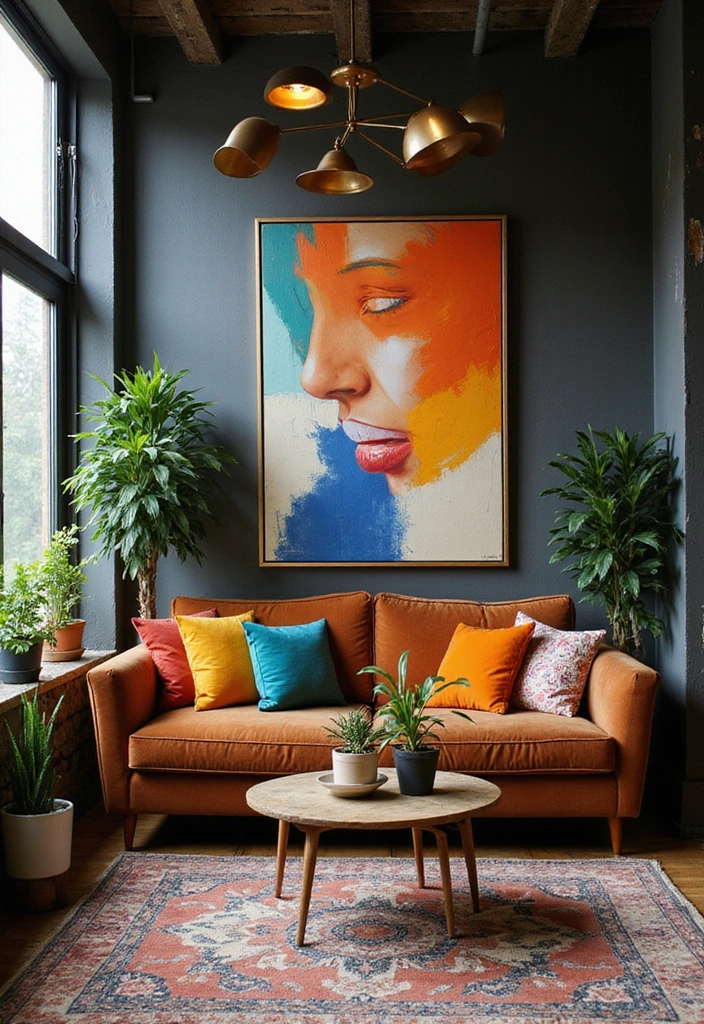 21 Brown Sofa Living Room Ideas That'll Make You Say 'Wow!' - 16. Urban Chic