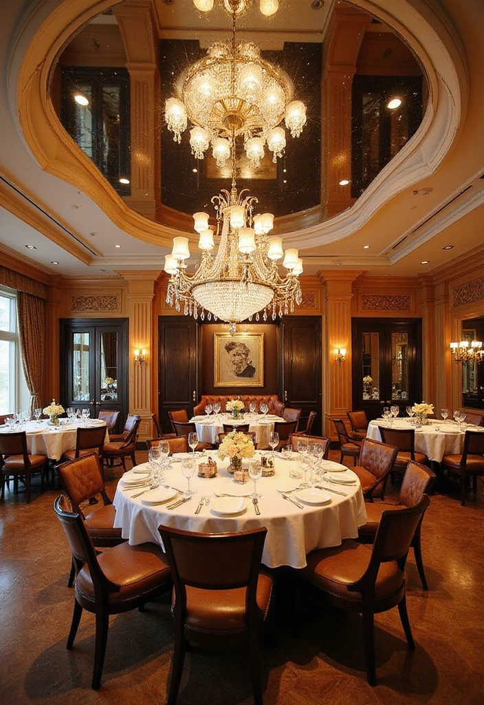 20 Luxury Dining Room Decor with Mirror - 11. Mirrored Ceiling