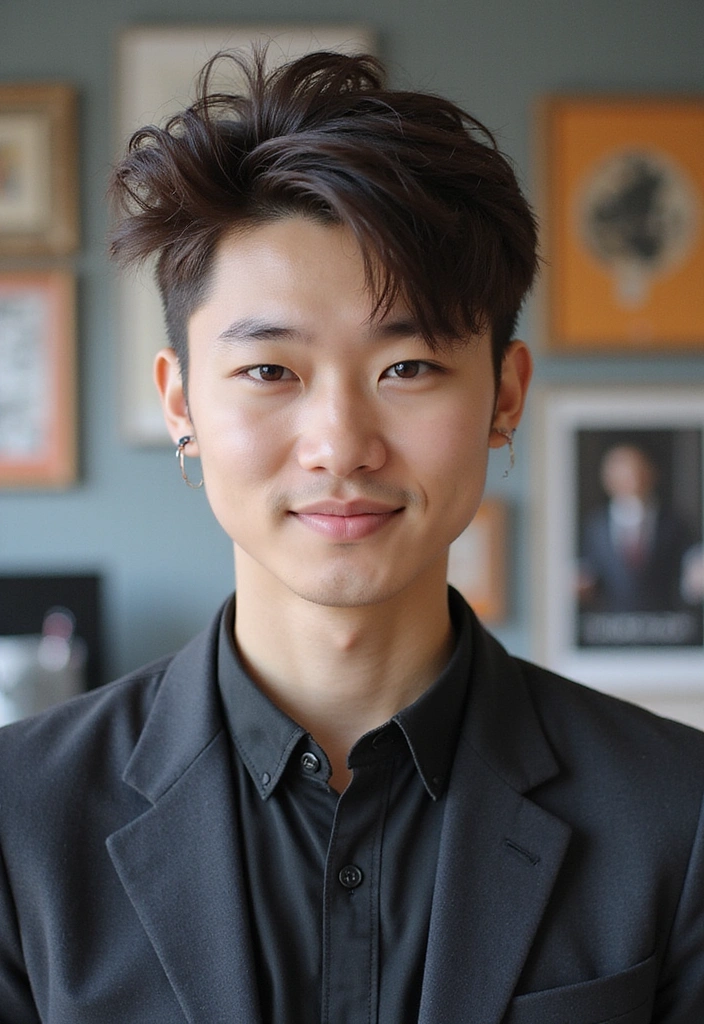 21 Spiky Hair Techniques for Young Professionals - 20. The Spiky Hair with Accessories