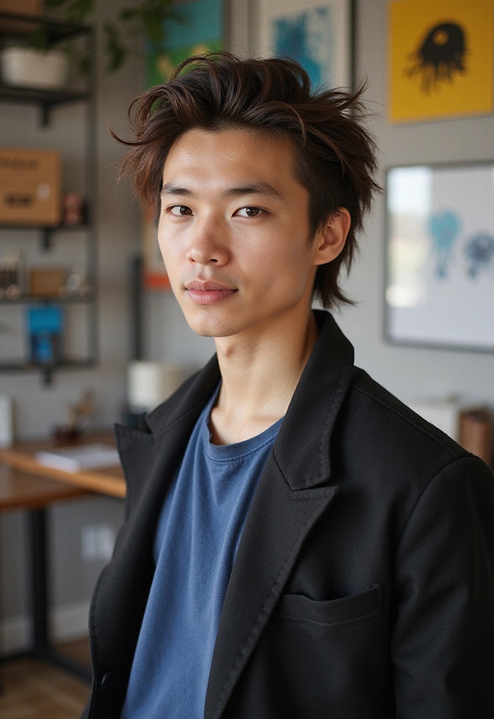 21 Spiky Hair Techniques for Young Professionals - 17. The Spiky Braids