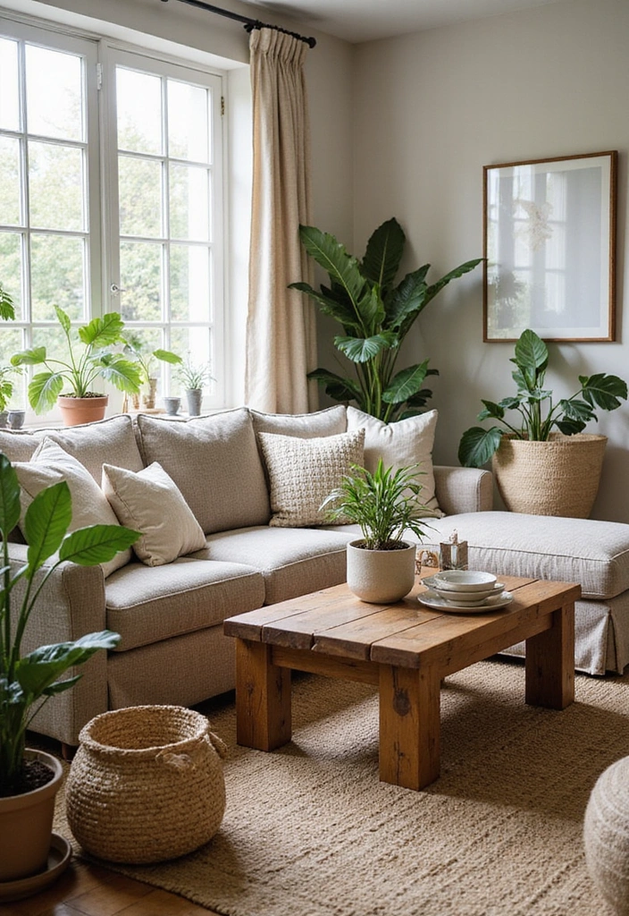 21 Moody Boho Living Room Ideas That'll Transform Your Space Into a Cozy Oasis! - 2. Earthy Textures