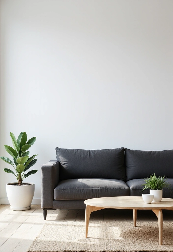 23 Dark Gray Sofa Living Room Ideas That’ll Transform Your Space (You Won't Believe #11!) - 1. Minimalist Marvel
