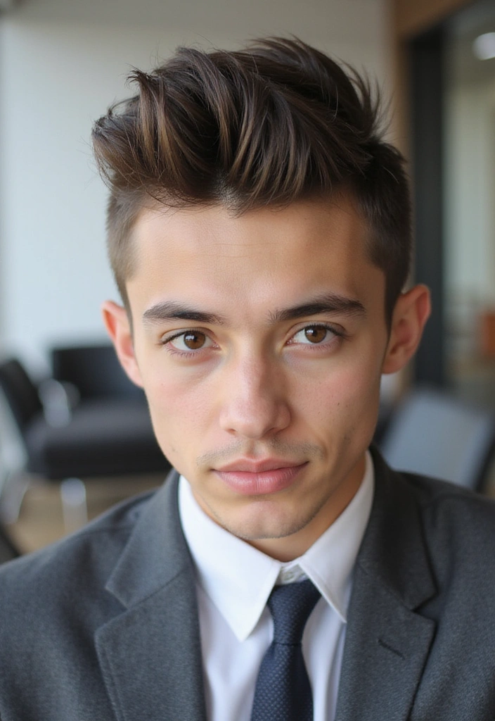 21 Spiky Hair Techniques for Young Professionals - 11. The Spiky Side Part
