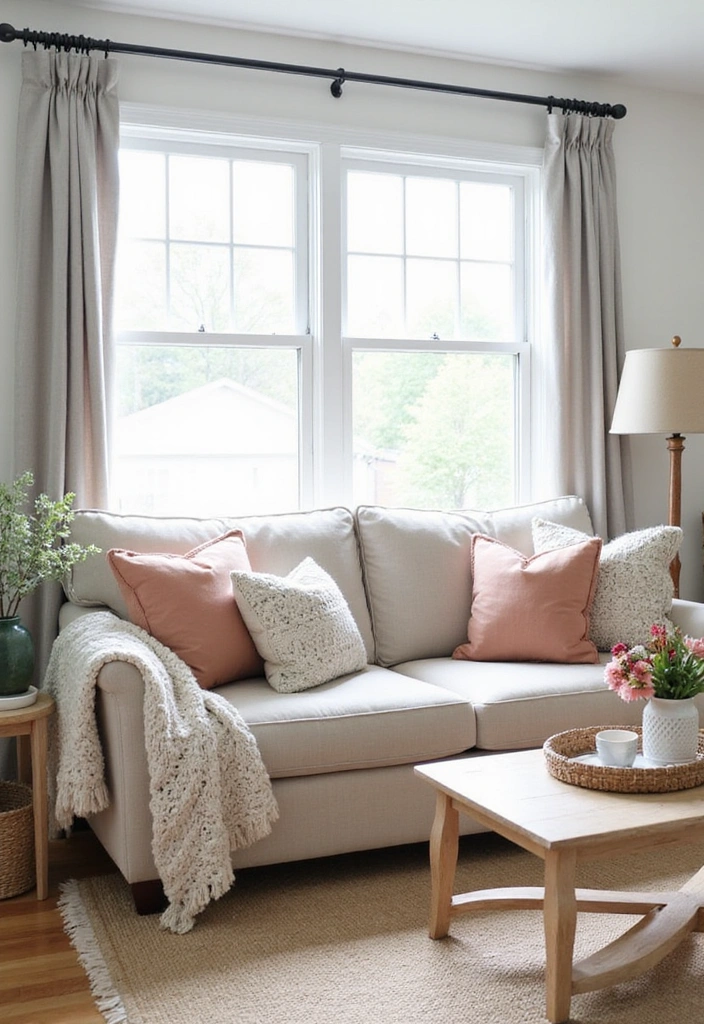 21 Farmhouse Style Living Room Ideas That Will Transform Your Space! - 4. Neutral Color Palettes