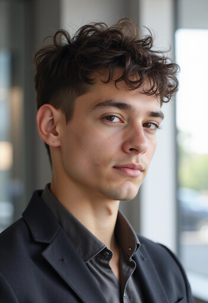 21 Spiky Hair Techniques for Young Professionals - 18. The Spiky Curly Hair