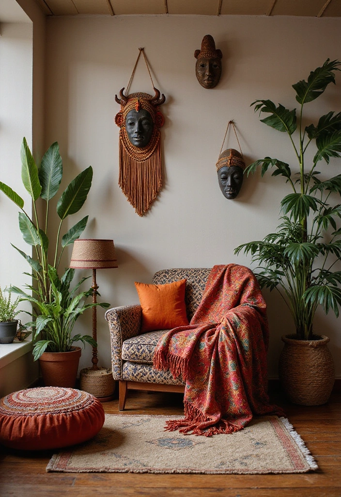21 Bohemian Living Room Ideas That'll Transform Your Space into a Cozy Oasis! - 15. Cultural Influences