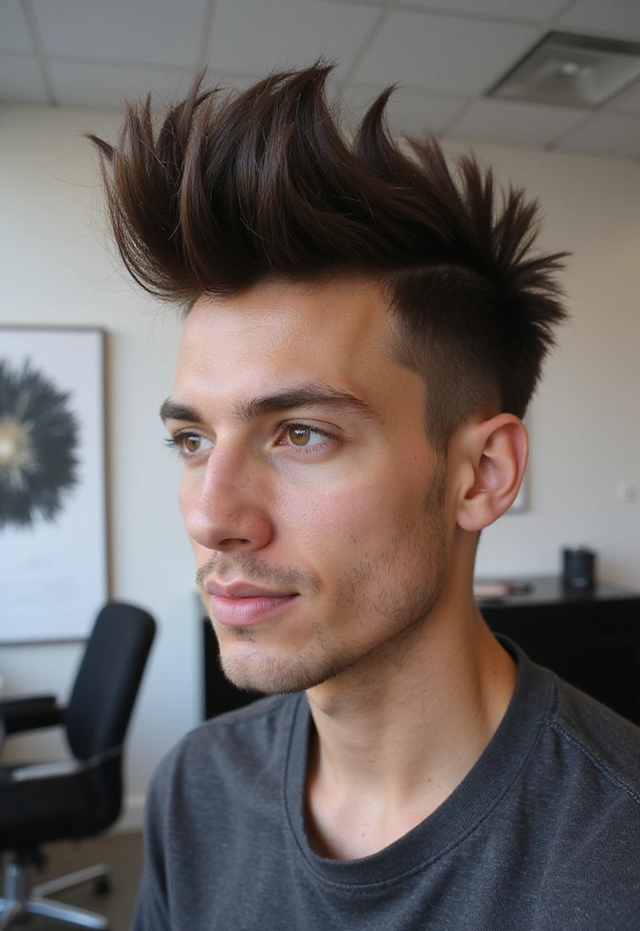 21 Spiky Hair Techniques for Young Professionals - 4. The Faux Hawk