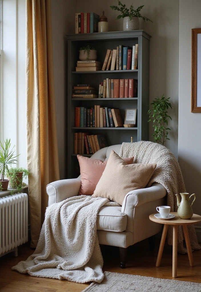 21 Moody Boho Living Room Ideas That'll Transform Your Space Into a Cozy Oasis! - 9. Cozy Nooks