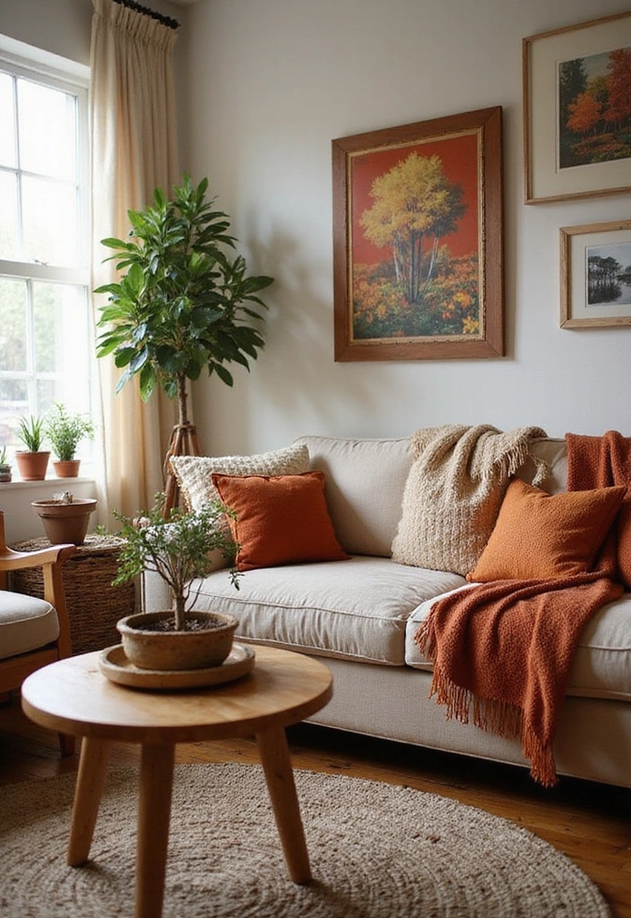 21 Bohemian Living Room Ideas That'll Transform Your Space into a Cozy Oasis! - 19. Seasonal Decor Changes