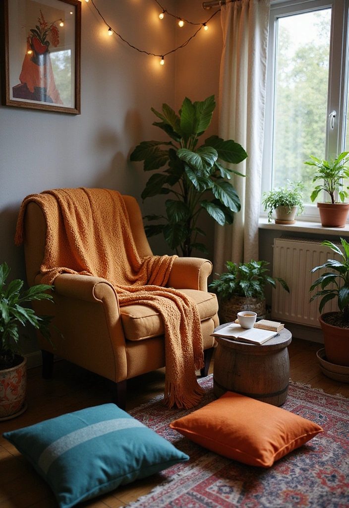 21 Bohemian Living Room Ideas That'll Transform Your Space into a Cozy Oasis! - 6. Cozy Nooks