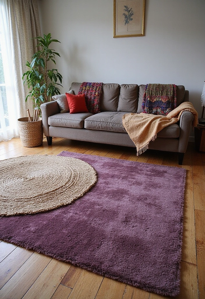 21 Dark Boho Living Room Ideas That Create a Cozy Ambiance! - 2. Layered Textiles
