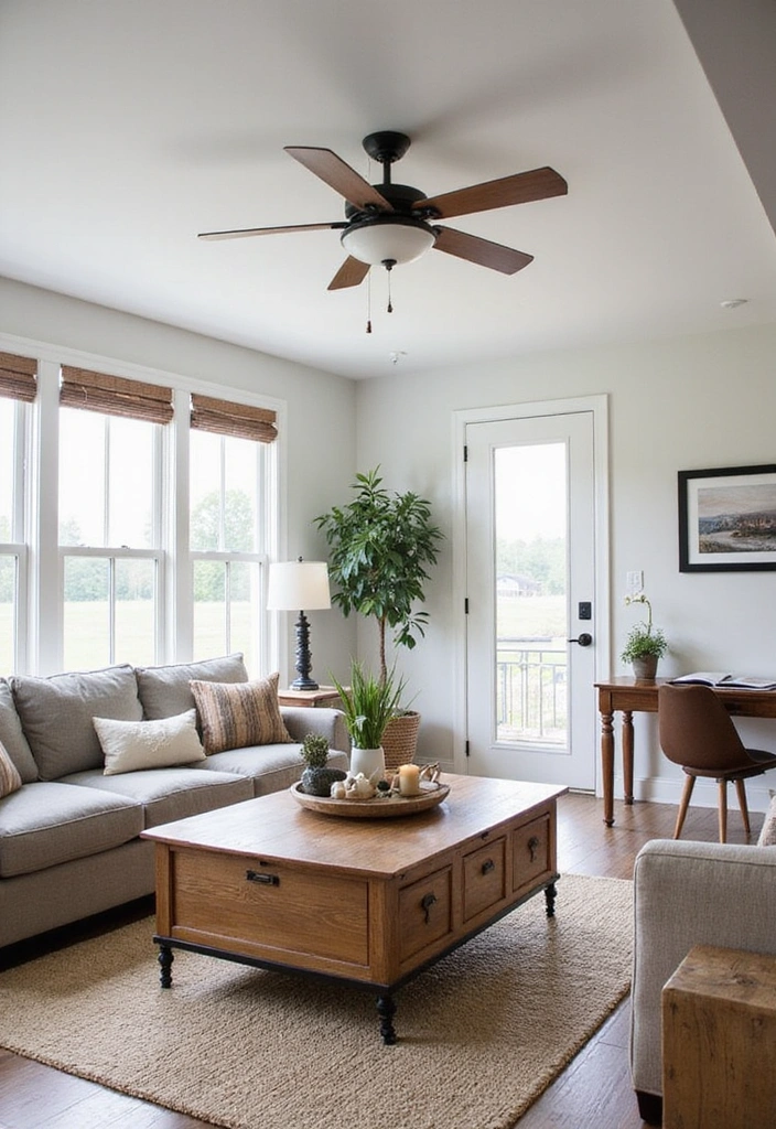 21 Farmhouse Style Living Room Ideas That Will Transform Your Space! - 17. Multi-Functional Spaces