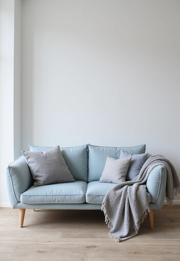 21 Chic Blue Living Room Ideas That'll Make You Want to Redecorate! - 21. Blue and Gray Serenity
