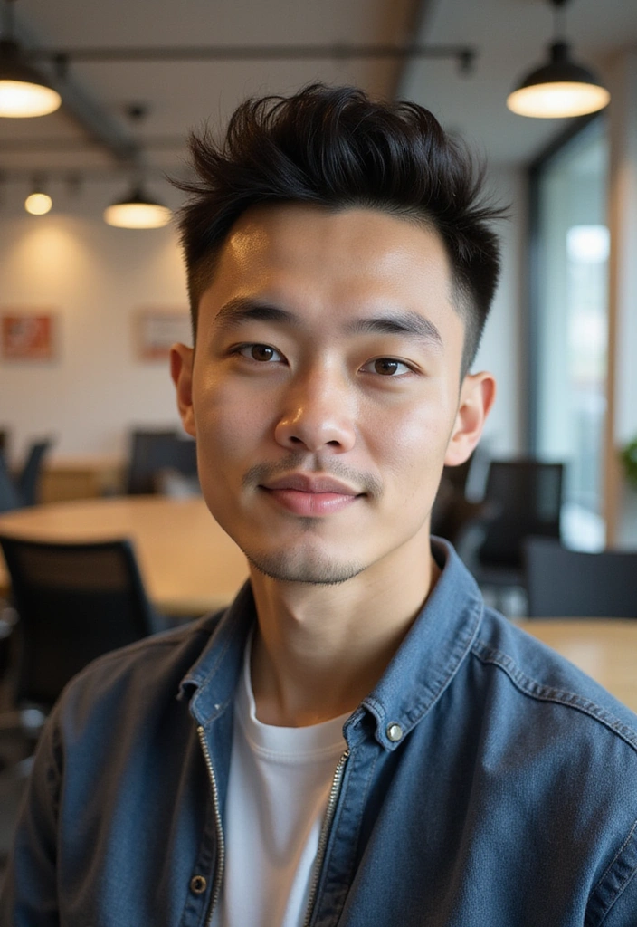 21 Spiky Hair Techniques for Young Professionals - 12. The Spiky Top Knot