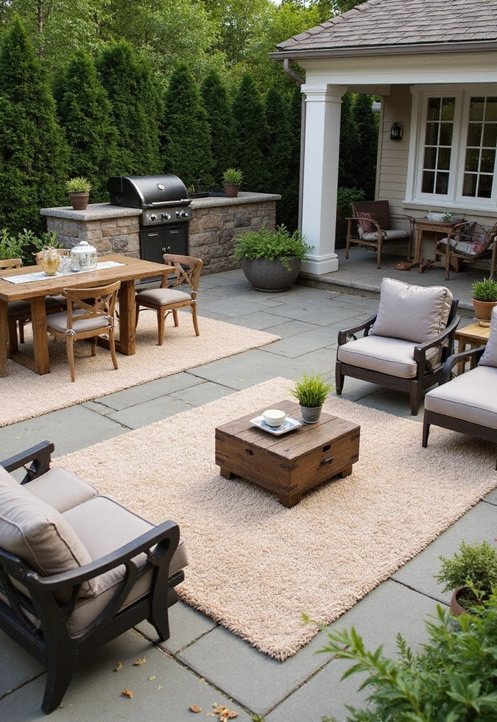 21 Outdoor Living Room Tips That Will Transform Your Space! - 8. Create Zones