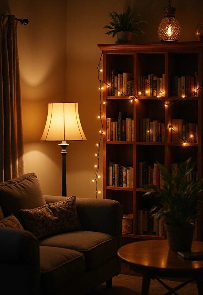 21 Moody Boho Living Room Ideas That'll Transform Your Space Into a Cozy Oasis! - 3. Layered Lighting